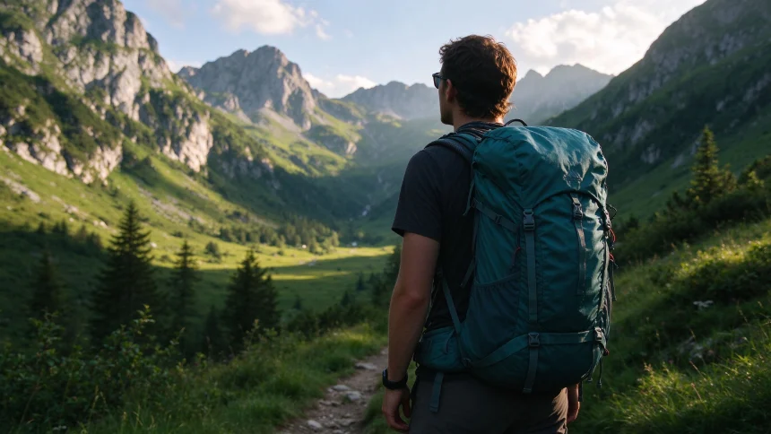 Hiking daypack with space for a day on the trail