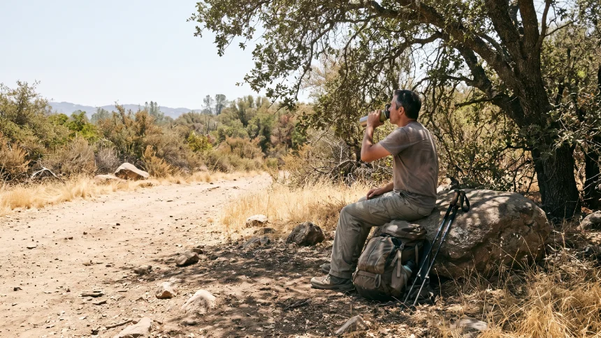 Illustration for: Hiking in Hot Weather: How to Recognize and Prevent Heat Illness